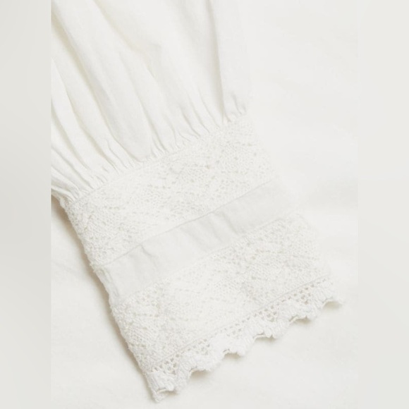 FARM RIO Romantic Embroidered Lace Blouse (109) - Picture 5 of 13